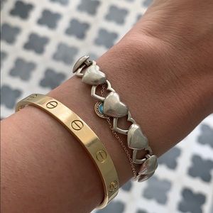 DISCONTINUED interlocking heart T&Co bracelet